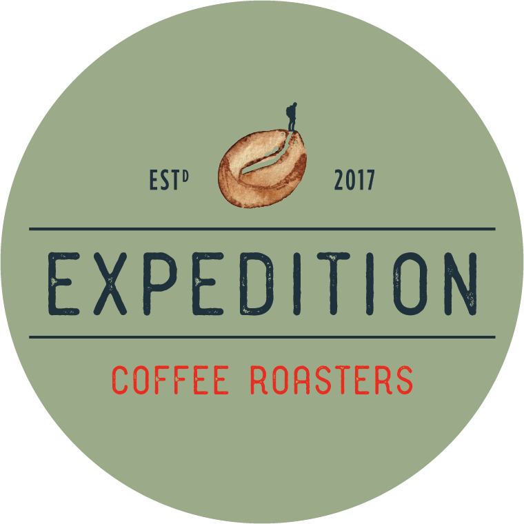 Expedition Coffee Roasters Nova Scotia green badge logo